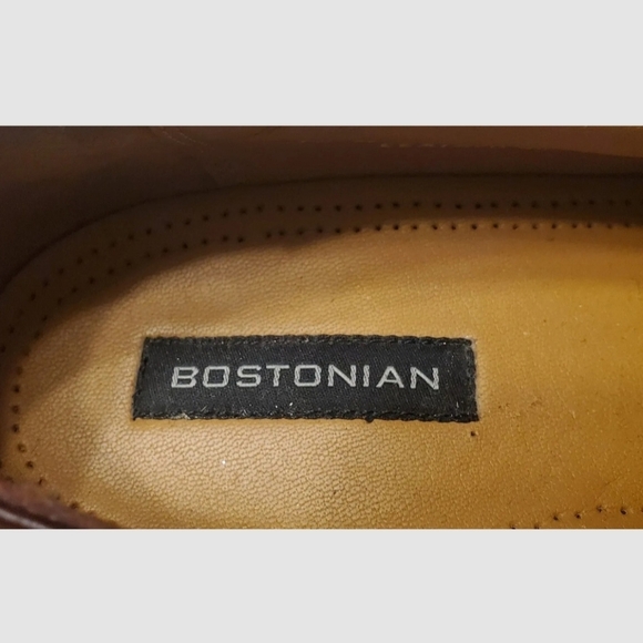 Bostonian First Flex Brown Leather Men’s 10 M Slip On Dress Shoes - Picture 5 of 5